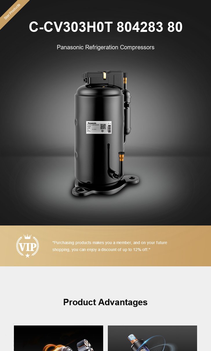 Panasonic Compressor C-CV303H0T 804283 80, technical parameters pdf, structure diagram